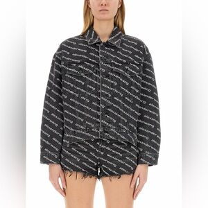 Alexander Wang Monochrome Logo Jacket